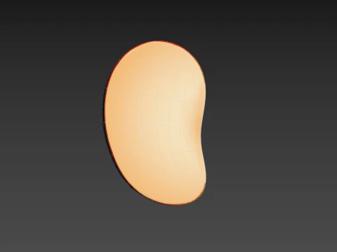 Apple Slice 3D Model