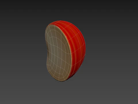 Apple Slice 3D Model