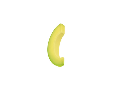 Avocado Slice 3D Модель