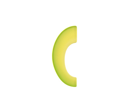 Avocado Slice 3D Модель