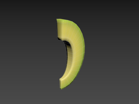 Avocado Slice 3D Модель