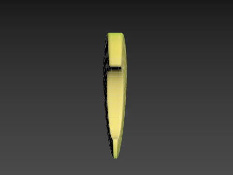 아보카도 슬라이스 3D 모델