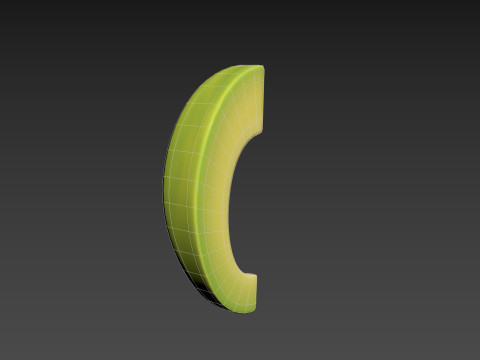 Avocado Slice 3D Модель