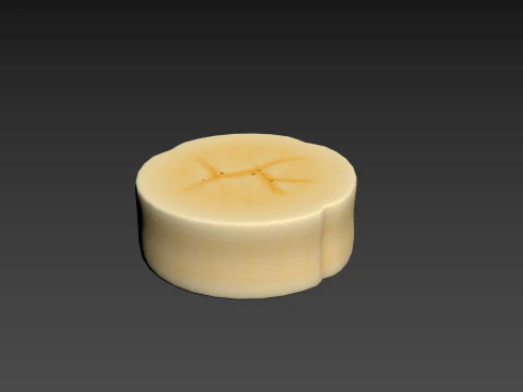 केले का टुकड़ा 3D मॉडल