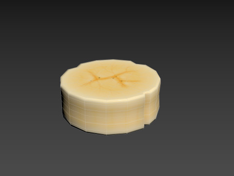 Banana Slice 3D Model