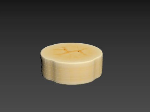 केले का टुकड़ा 3D मॉडल