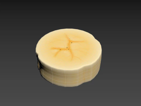 केले का टुकड़ा 3D मॉडल