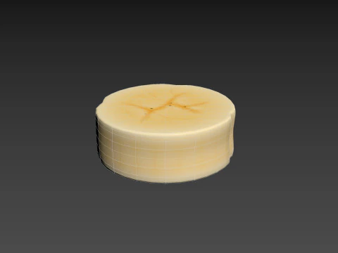 केले का टुकड़ा 3D मॉडल