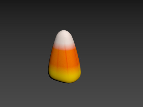 Candy Corn 3D Model