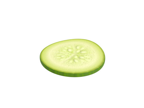 Cucumber Slice Modelo 3D