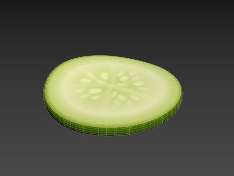 Cucumber Slice Modelo 3D