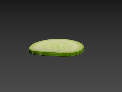 Cucumber Slice Modelo 3D