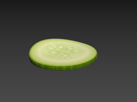 Cucumber Slice Modelo 3D