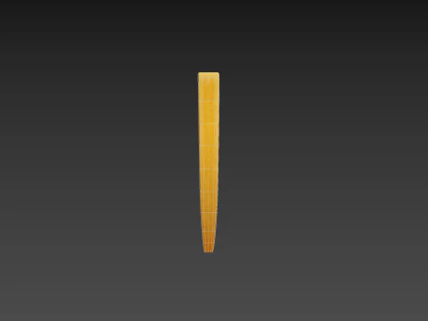 Batatas fritas Modelo 3D