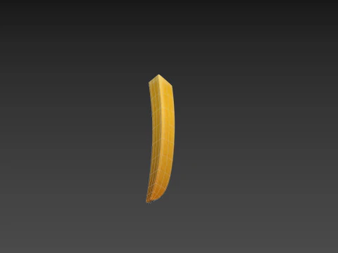 Batatas fritas Modelo 3D