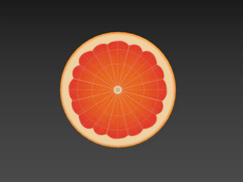 Rebanada de pomelo Modelo 3D