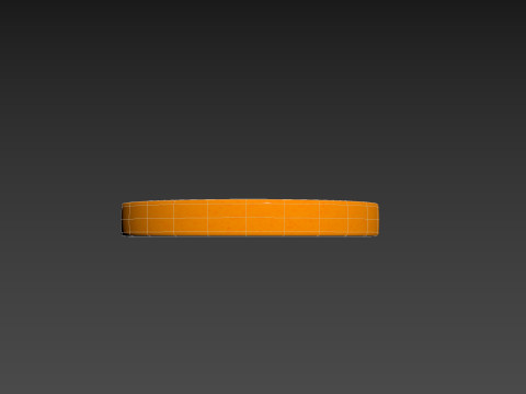 Grapefruit Slice 3D Model