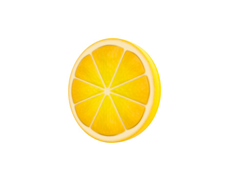 Lemon Slice 3D Model
