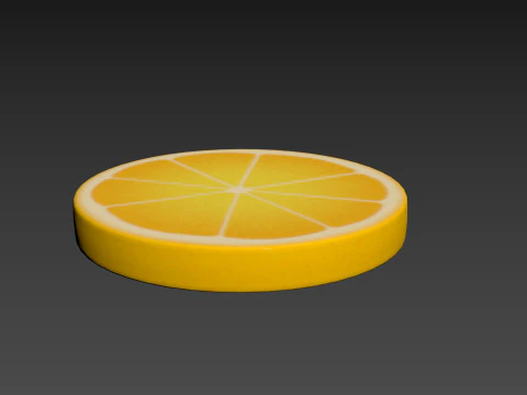 Fatia de Lim&atilde;o Modelo 3D