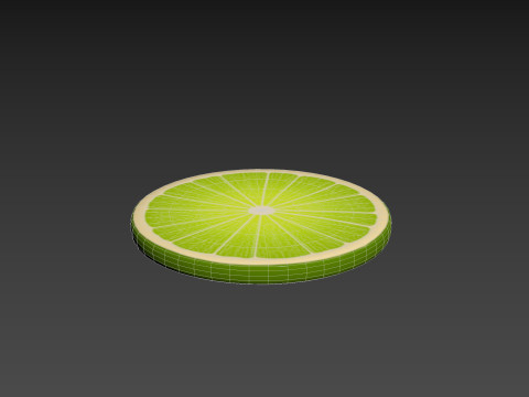 Lime Slice 3D Модель