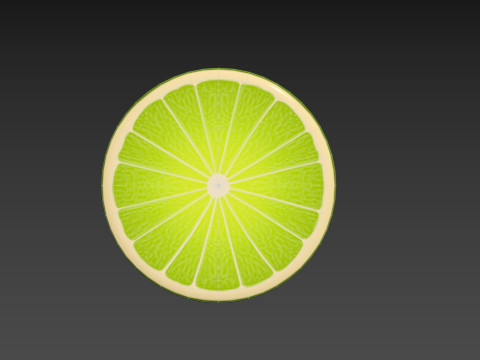 Lime Slice 3D Модель
