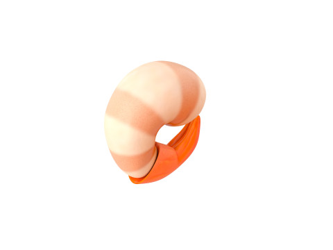 Low Poly Shrimp 3D 모델