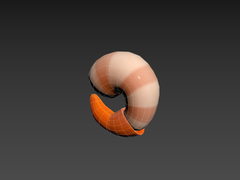 Low Poly Shrimp 3D 모델