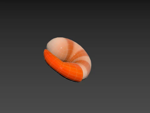 ローポリシュリンプ 3Dモデル