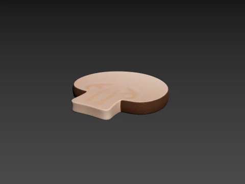 Kawałek Grzyb&oacute;w Model 3D