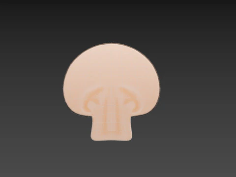 Kawałek Grzyb&oacute;w Model 3D