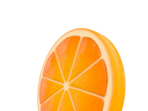 संतरे का टुकड़ा 3D मॉडल