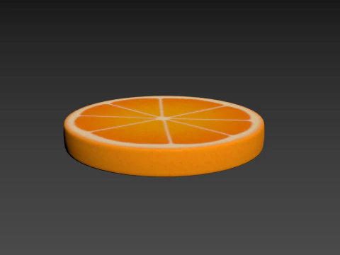 संतरे का टुकड़ा 3D मॉडल