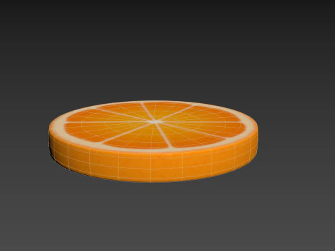 संतरे का टुकड़ा 3D मॉडल
