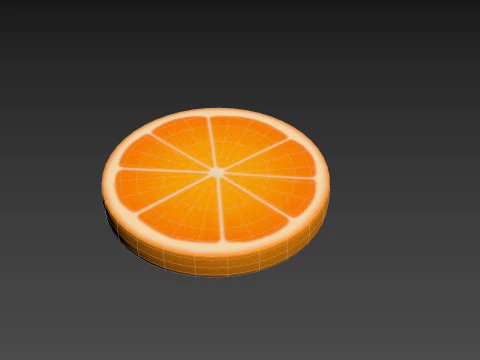 संतरे का टुकड़ा 3D मॉडल