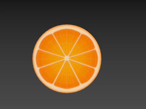 संतरे का टुकड़ा 3D मॉडल