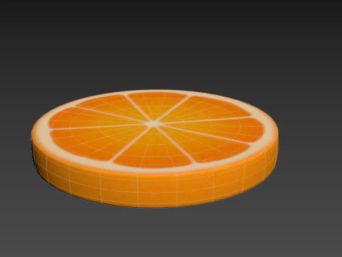 संतरे का टुकड़ा 3D मॉडल