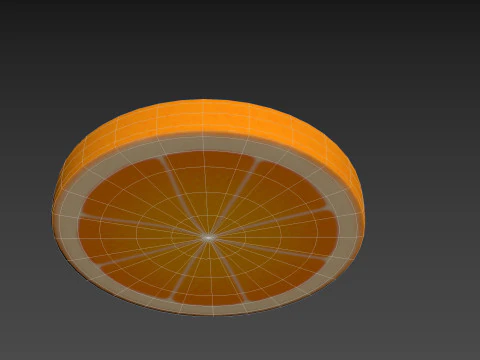 संतरे का टुकड़ा 3D मॉडल