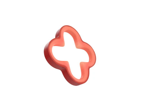 붉은 고추 조각 3D 모델
