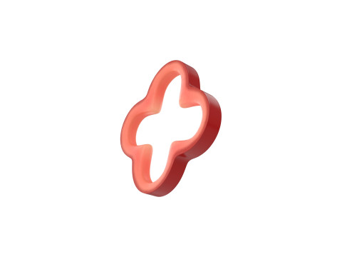 Red Pepper Slice 3Dモデル