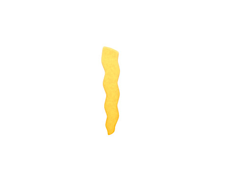 Serrated French Fries Model 3D