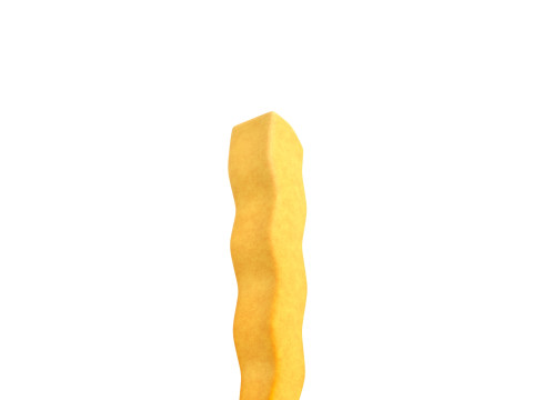 Serrated French Fries Model 3D