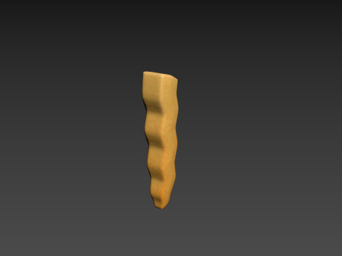 Serrated French Fries Model 3D