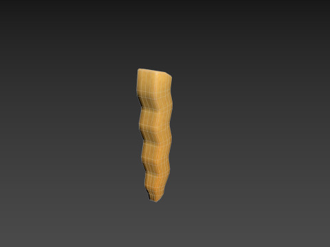 Serrated French Fries Model 3D