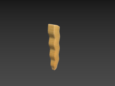 Serrated French Fries Model 3D