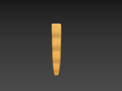 Serrated French Fries Model 3D