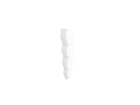 Serrated French Fries Model 3D