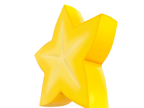 Star Fruit Slice 3Dモデル