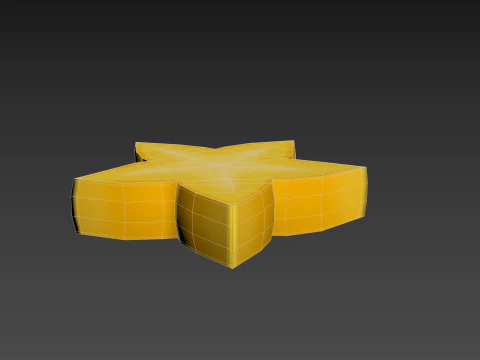 Star Fruit Slice 3D Model