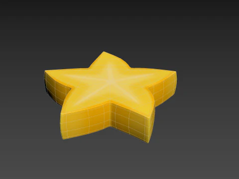 Star Fruit Slice 3D Model