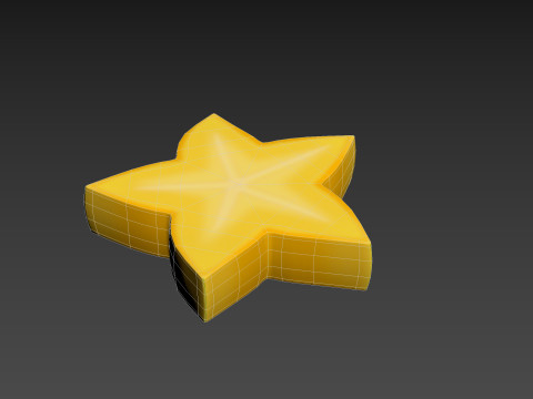 Star Fruit Slice 3Dモデル